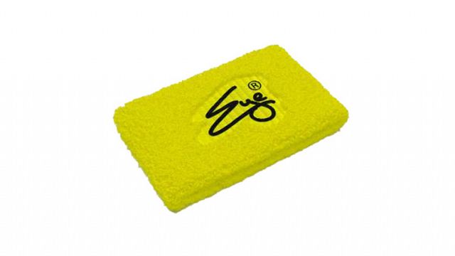 Eye Wristband Neon Yellow with Black Logo 2szt